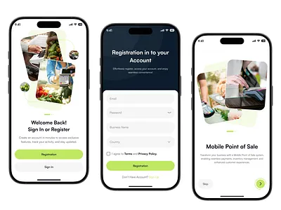 Sign up,Registration,Pos Mobile App app app design confirm password create an account design input field mobile mobile app mobile design onboarding register registration sign in sign up signup splash screen ui ux