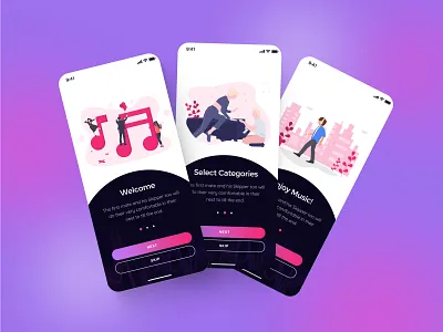 Waves - Music Mobile App admin app application branding creative design mobile modern music ui uiux ux uxdesign waves