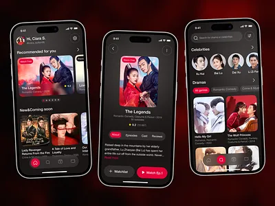 K-Drama Mobile App app app design app interfaces best app design design mobile mobile app design mobile app ui mobile ui mobile ui design mobile ux modern app ui online cinema app ui ui design ui ux design ux