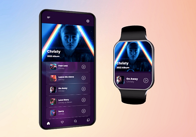 Music App Concept | Mobile UI 3d android animation branding design graphic design illustration logo material design mobile app mobile ux motion graphics ui web ux