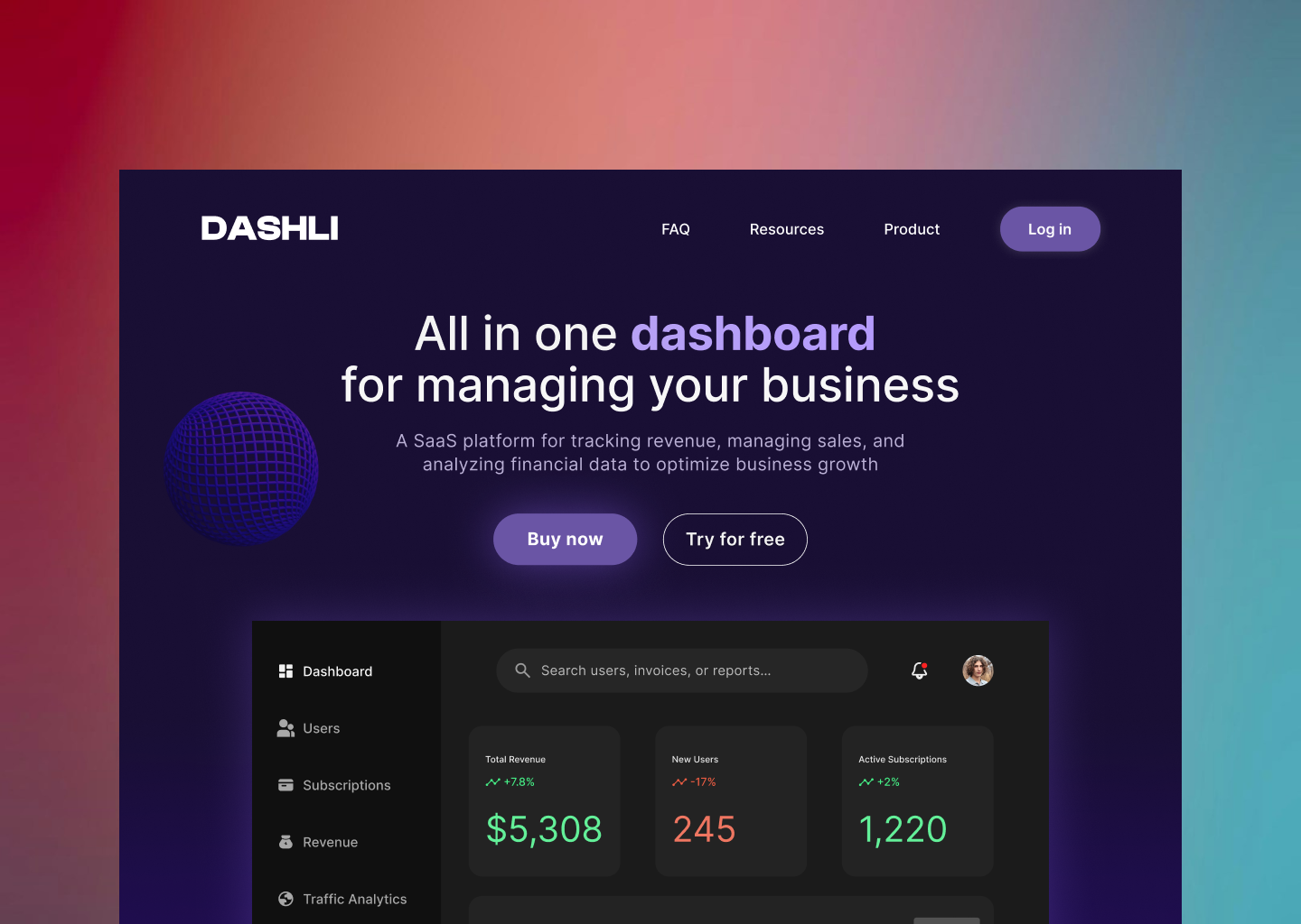DASHLI LANDING PAGE DESIGN (SAAS PRODUCT) adminpanel cleandesign landingpage landingpagedesign moderndesign saas saasproduct techdesign techui uidesign uiux uxdesign web webdesign