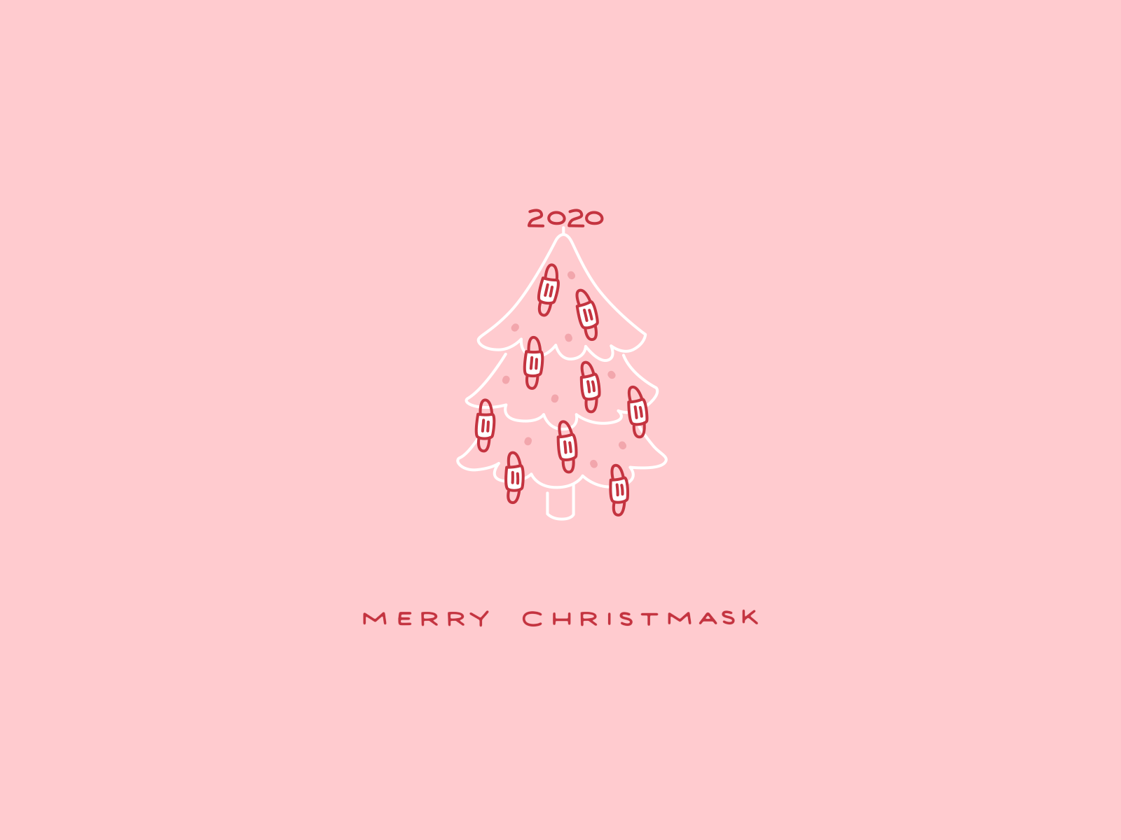 😷Merry Christmask 2020😷 2020 animation christmas tree covid19 holidays mask masks merry christmas ornaments qurantine