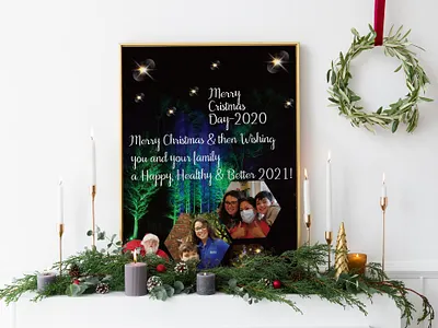 Christmas Card agency logo branding design emblem logo creative round icon illustrator logo minimal typography vector