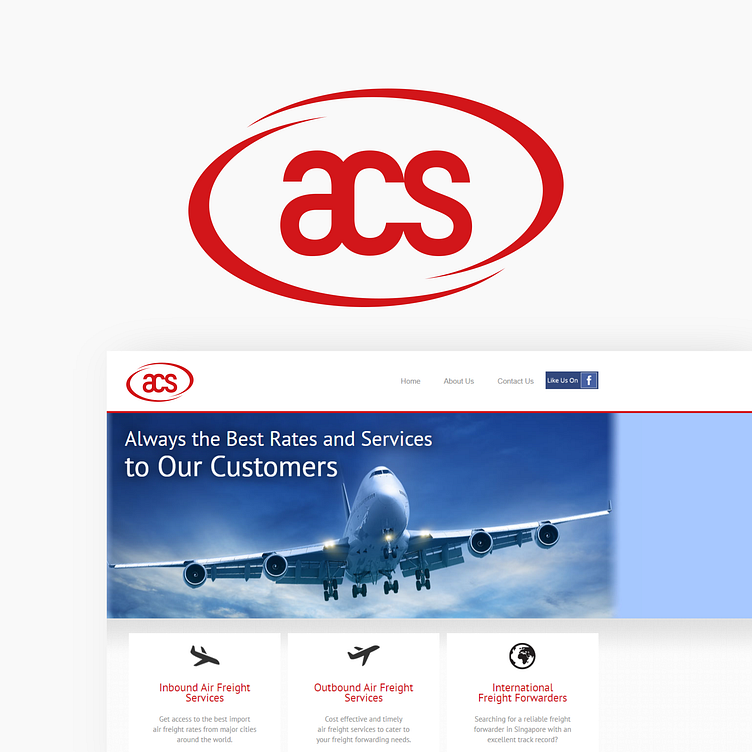 Logo Design for ACS Freight Services by John Poh on Dribbble
