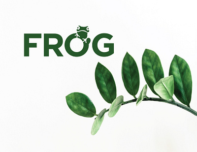 Frog Text Logo animal brand identity branding design digital art flat frog frog logo frogs game graphic design icon illustrator logo logo mark logodesign minimal modern symbol tech