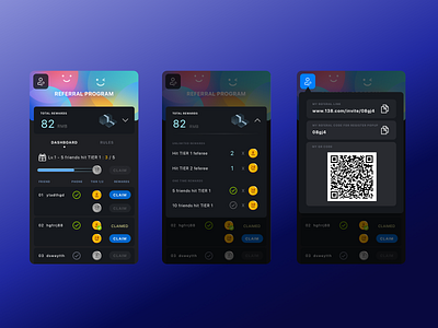 Referral program gaming icon illustration invitation qrcode referral rewards