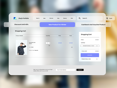 Daily UI Day 58 ( Shopping Cart ) branding dailyui dailyuichallenge design mobile app design modern neomorphism ui ux website