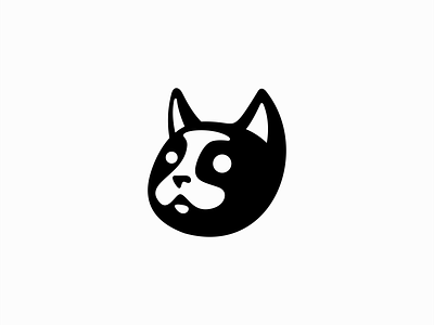 Cat Logo animal black branding cat design emblem face icon identity illustration kitty logo mark mascot pet premium simple symbol vector vet