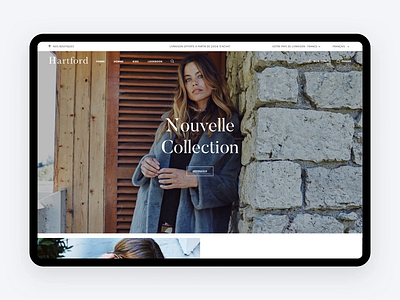 Hartford Website agence design dnd ecommerce essentials hartford home magento mobile responsive sketch ui wear website