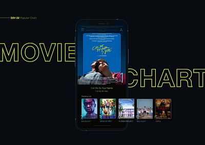 Movie Chart App app application clean color daily ui design design app figma inspiration mobile mobile ui movie movie app popular chart simple ui ui design ux uxui 디자인