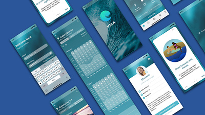 VELA app careerfoundry casestudy design mobile ui surfing ui ux uxdesign visual design watersports weather app