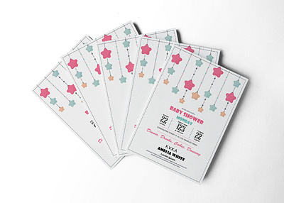 Pink Baby Shower Invitation Design Template design free free mockup new premium psd psd mockup