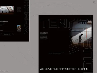 T.W / About page concept about about page about us e commerce ecommerce minimalistic shop tennis web design