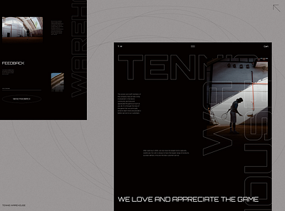 T.W / About page concept about about page about us e commerce ecommerce minimalistic shop tennis web design