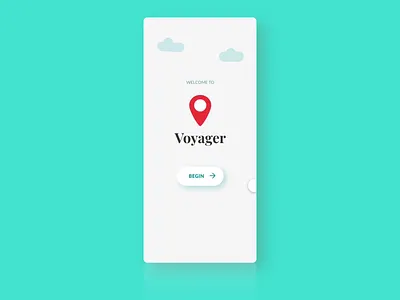 Onboarding Screens for Voyager adobe xd animation app design booking illustration mobile onboarding travel ui
