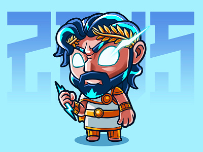 Zeus art carricature cartoon characterdesign chibi design fanart illustration