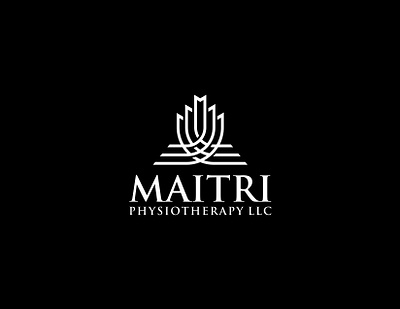 Maitri Physiotherapy LLC logo design abstract logo branding design fiverrgigs logo maitri logo minimalist logo therapy logo vector
