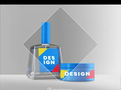 Free Perfume and Jar Mockup branding design free psd freemockup jar mockup mockup package design packaging mockup perfume bottle