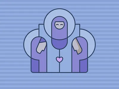 Quatrefoil Nativity affinity designer christmas illustration ipad nativity quatrefoil