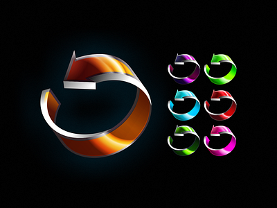 Möbius refresh candy design icon illustration metallic mobius mobius strip moebius ouroboros refresh skeuomorph vector