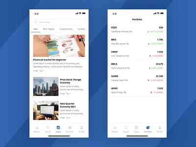 Trading App - Free UI KIT app design chart finance app freebies ios mobile design trading app ui ui ux design ux