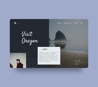 Visit Oregon Landing Page design designer landingpage uidesign uxdesign webdesign website