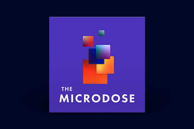 Podcast Cover — The Microdose branding gradient graphic design icon illustration logo microdose podcast podcast artwork podcast cover podcast cover art podcast logo typography