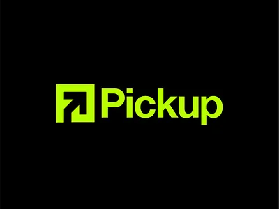 PICKUP LOGO/BRANDING DESIGN abstract adobe brand design brand identity branding branding and identity car corporate design graphic design illustration location logo mark minimal strong tracker travel uber ui