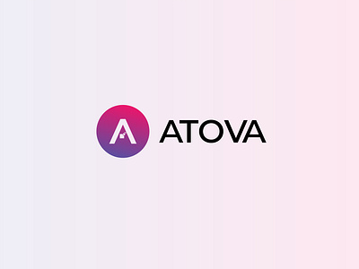 ATOVA TECH LOGO coloring logo design illustration logo minimal tech logo