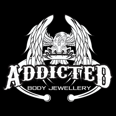 ADDICTED BODY JEWELLERY LOGO creative creative design creative logo design illustration logo logo design logodesign mascot mascot logo