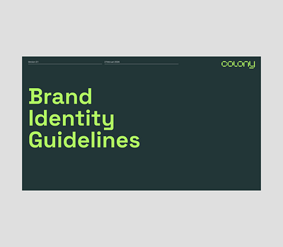 Colony Brand Guidelines brand guidelines brand guidelines template brand identity brand identity guidelines brand manual brand style guide branding branding guidelines branding guidelines template graphic design graphicdesign gumroad styleguide template visual brand identity