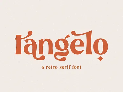 Tangelo - Retro Font calligraphy design display elegant font font resources fonts fonts collection handwriting handwritten lettering logo logos modern calligraphy modern font modern fonts modern retro retro font retro fonts sans serif