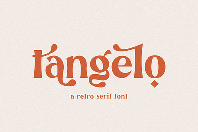 Tangelo - Retro Font calligraphy design display elegant font font resources fonts fonts collection handwriting handwritten lettering logo logos modern calligraphy modern font modern fonts modern retro retro font retro fonts sans serif