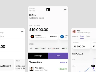 Nord UI Kit app app design application banking branding craftwork design finance graphic design illustration landing logo mobile mockups motion graphics screen ui vector web website