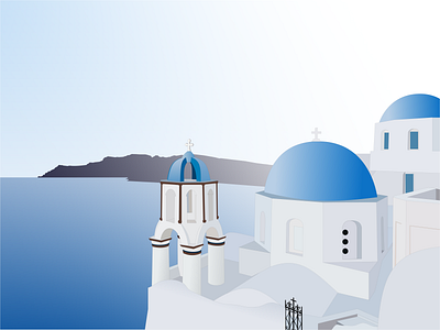 santorini figma illustraion made with figma vector vector illustration