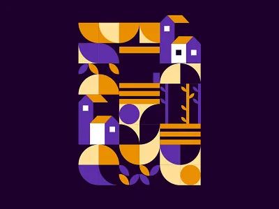 PATTERN- DECEMBER animal black branding city design flowers forest icon identity illustration line logo mark marks symbol