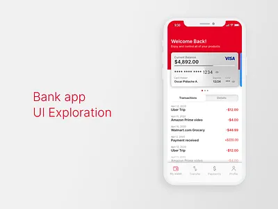 Bank App app app design bank app design ui uiux uxdesign