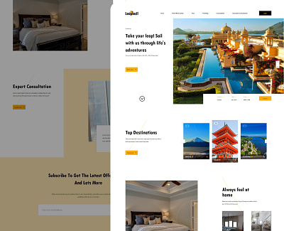 Travel Agency Website - Leapsail travel travel agency ui ux ux design web website design