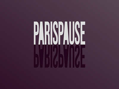 ParisPause logo branding design flat graphic design logo minimal typography