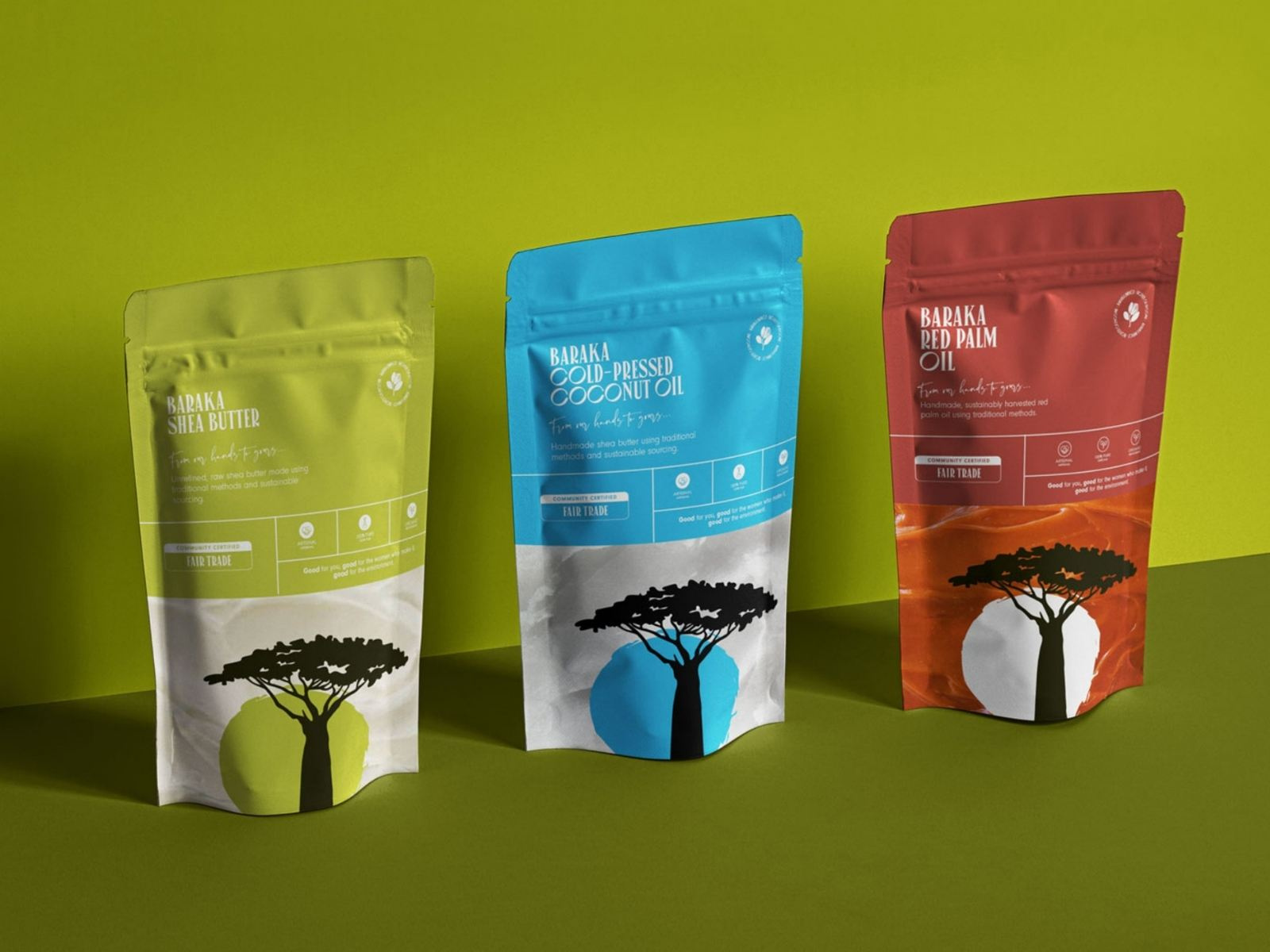 Example of Packaging for Baraka Impact