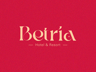 Betria Hotel & Resort branding colorful esthetic hospitality hotel app hotel branding hotel logo illustrator logo branding logo design logo type logolovely luxury resort logo restaurant logo typography logo visual design