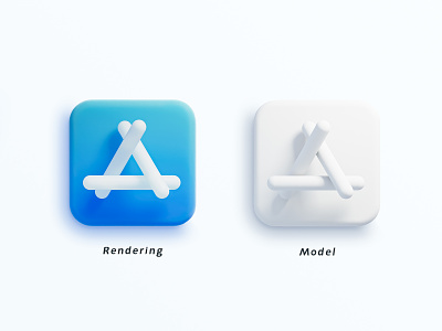 App Store ICON 3d app color design icon illustration logo ui
