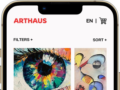 ARTHAUS aesthetics app art direction branding color selection creative direction ecommerce figma graphic design high fidelity information architecture interface iteration mobile mockup typography ui user experience ux ux design