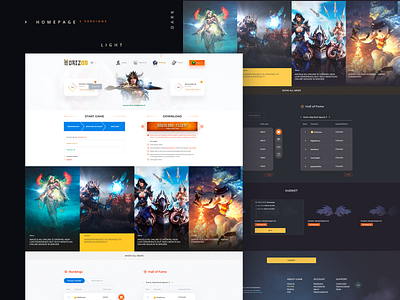 FOR SALE! Horizon - Gaming web design design game game design game gui gaming gaming website lineage 2 metin2 mu online perfect world site site design uidesign vector wow