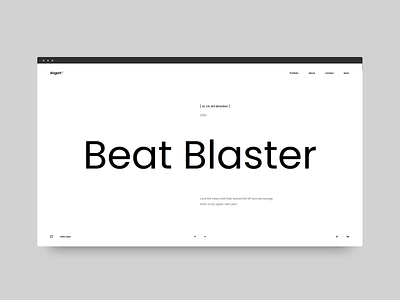 Dogart - Creative Portfolio Template agency animation clapat clean design minimal motion graphics portfolio showcase ui ux webdesign website