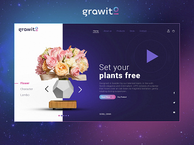 Grawito - Website Interface app art branding design illustration logo typography ui ux website design