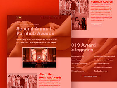 Awards Desktop art awards design desktop pornhub ui uiux ux