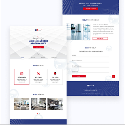 Prudent Cleaner design landing design landing page design landingpage productdesign ui uidesign ux webdesign website design