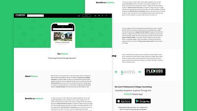 PLEXUSS About Page design education minimal ui ux web website