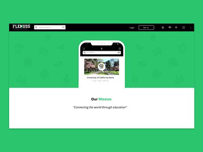 PLEXUSS About Page design education ui ux web website